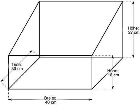 Backideen System-Regalkorb rechteckig, braun, T 30cm x B 40cm x Hv 16cm x Hh 27cm T 30cm x B 40cm Br