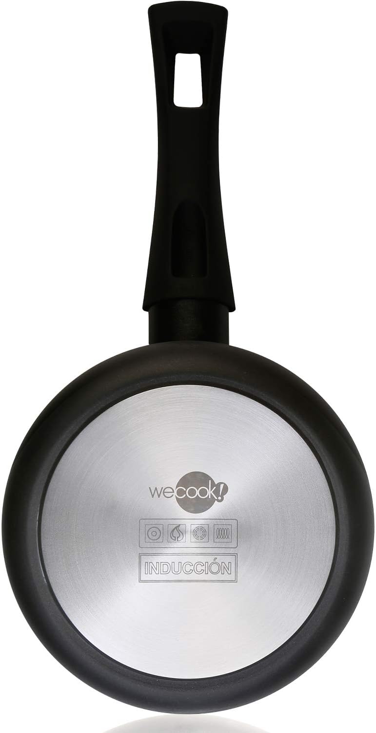 WECOOK Ecogreen Set mit 3 Pfannen 18-20-24 cm Aluminium, Induktion, umweltfreundliche Antihaftbeschi