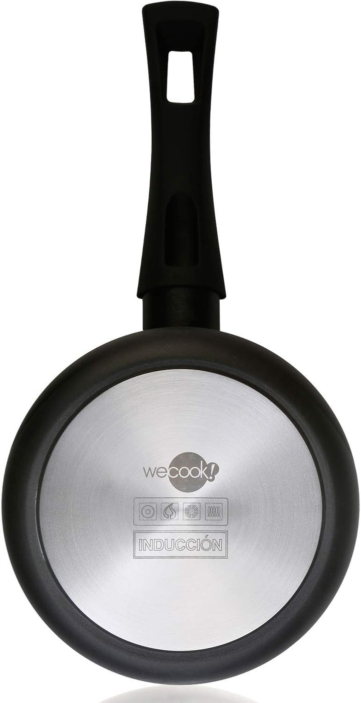 WECOOK Ecogreen Set mit 3 Pfannen 18-20-24 cm Aluminium, Induktion, umweltfreundliche Antihaftbeschi