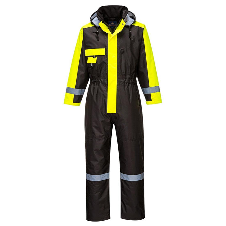 Portwest Winter Overall, Grösse: S, Farbe: Schwarz, S585BKRS Schwarz S, Schwarz S