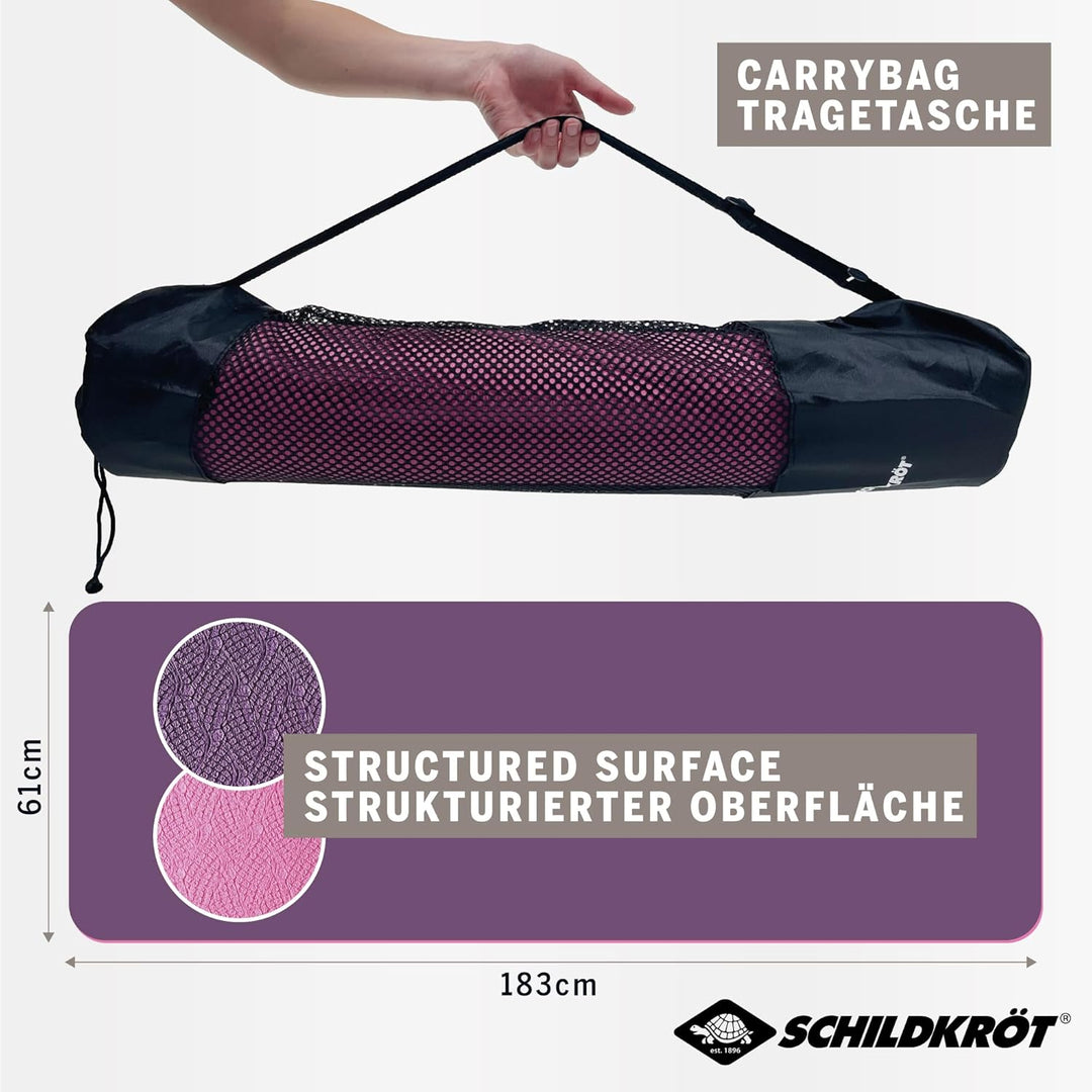 Schildkröt® Fitness Yogamatte BICOLOR, PVC-freie, zweifarbige Yogamatte, hochwertig strukturierte Ob