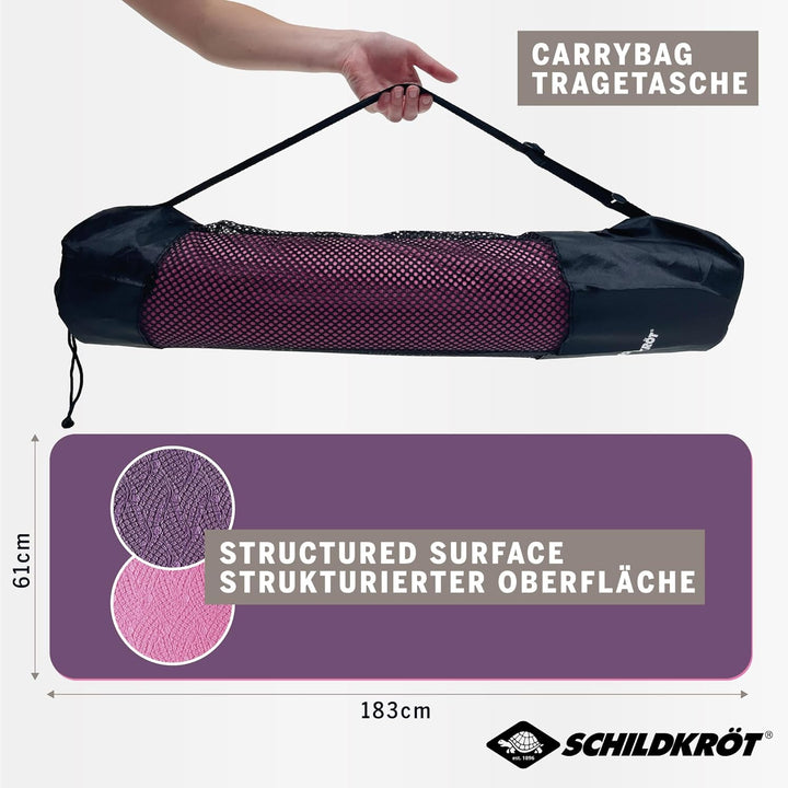 Schildkröt® Fitness Yogamatte BICOLOR, PVC-freie, zweifarbige Yogamatte, hochwertig strukturierte Ob