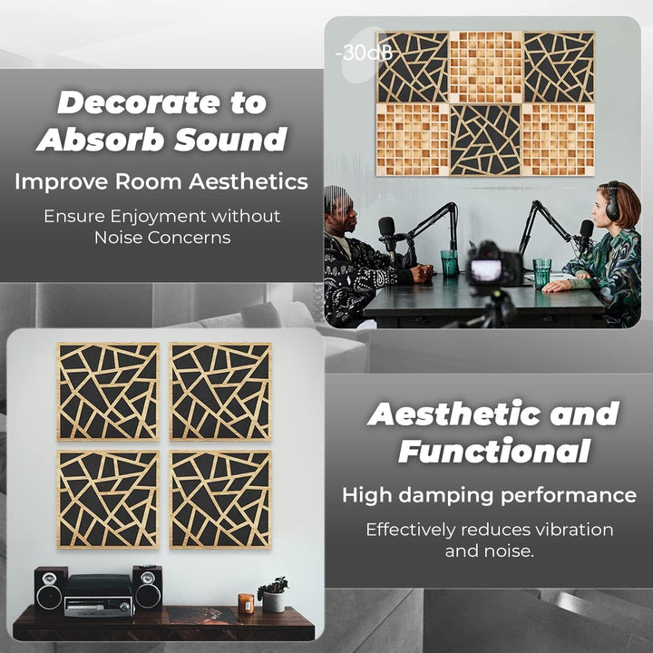 Arrowzoom 12 Diffus PROFI Akustische Holzplatte Absorbieren Aufnahmestudio Höhe Dichte Lärmminderung