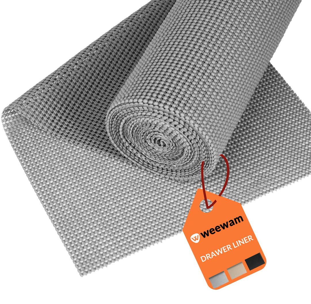 Weewam Schubladenmatte 60 x 300 cm| Antirutschmatte Schubladen, Eva-Material Zuschneidbar Schubladen