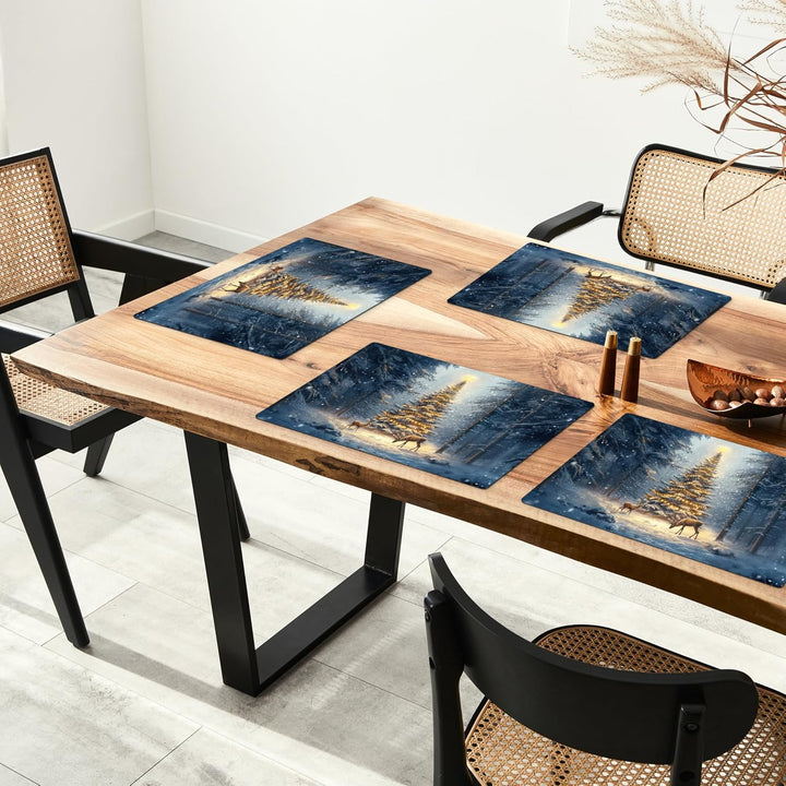 KitchenYeah© Platzsets Abwaschbar 6-Teilig 45x30 cm Tischsets Platzdeckchen Platzset Unterlage Tisch