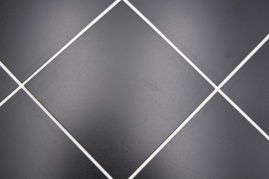 Mosaikmatte selbstklebend Metall schwarze Fliesenoptik mit weisser Fuge Küchenrückwand | 10 Mosaikma