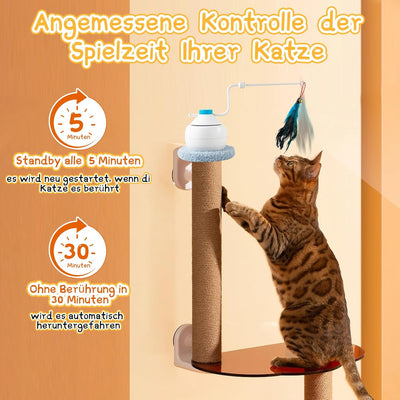 Kazaigou Interaktives Katzenspielzeug Automatisches Katzenspielzeug, Katzenspielzeug Interaktiv Selb