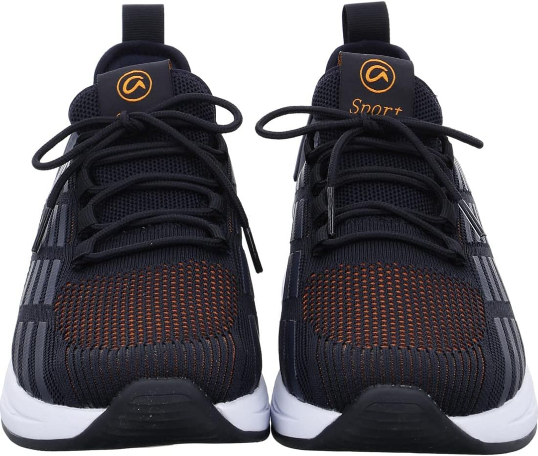 ARA Herren Chicago Sneaker 40 EU Blue Orange, 40 EU Blue Orange