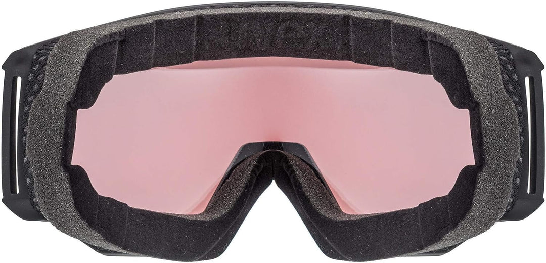 Uvex Unisex Athletic V Skibrille (1er Pack) Einheitsgrösse black mat/pink-clear, Einheitsgrösse blac