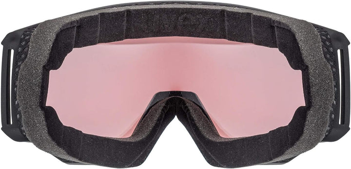Uvex Unisex Athletic V Skibrille (1er Pack) Einheitsgrösse black mat/pink-clear, Einheitsgrösse blac