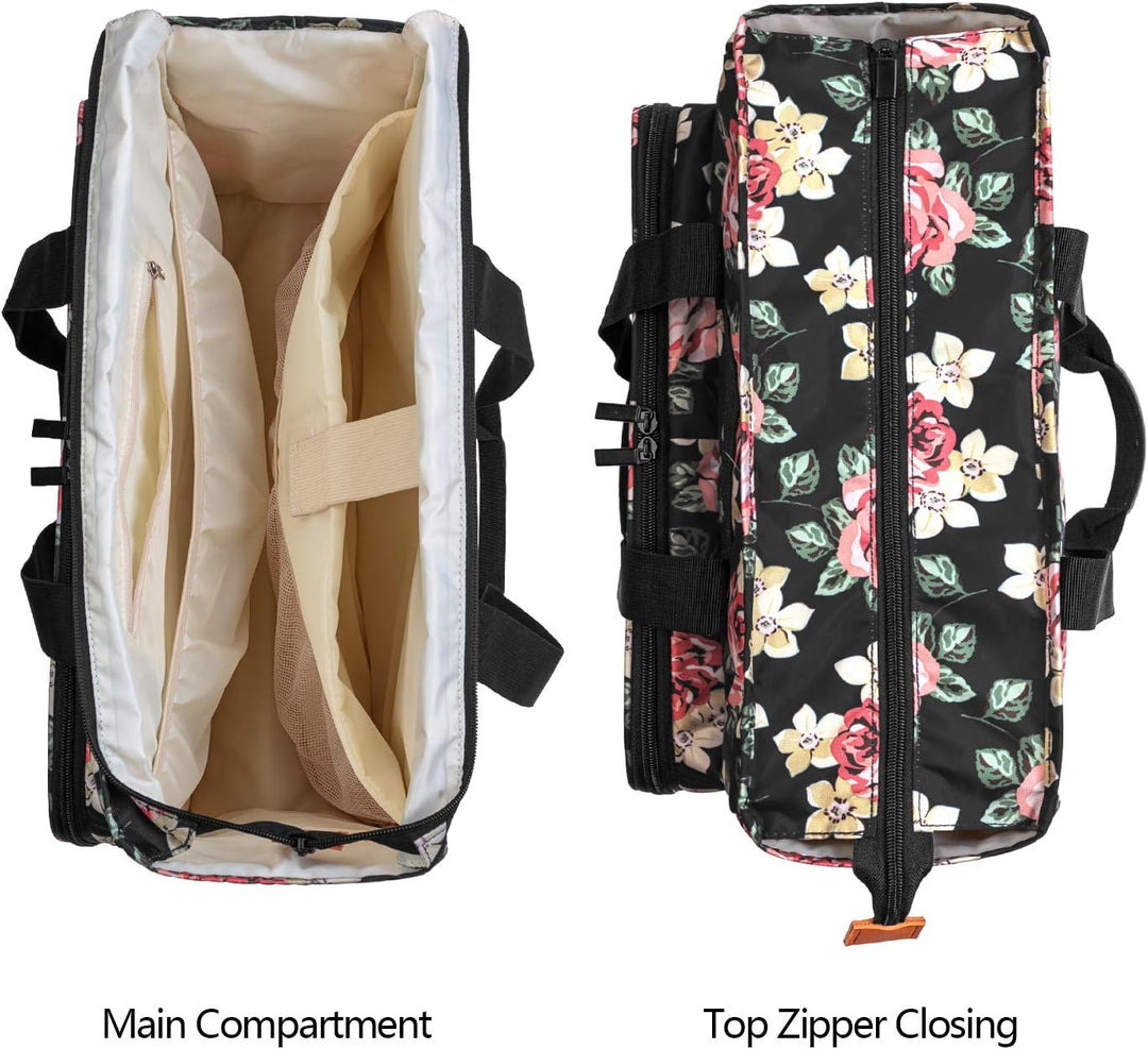 Yarwo Reisetasche für Kreuzstich Tool Kit, Aufbewahrungstasche für Stickerei Set, Tragetasche für St