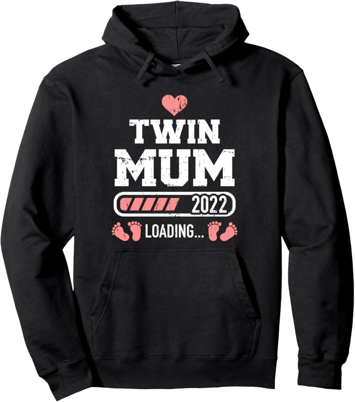 Zwillingsmama 2022 loading Mutter von Zwillingen Pullover Hoodie