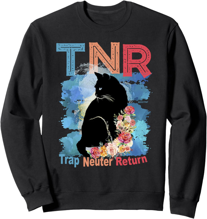 TNR Trap Neuter Return Feral Cat Advocate Cat Lover Sweatshirt