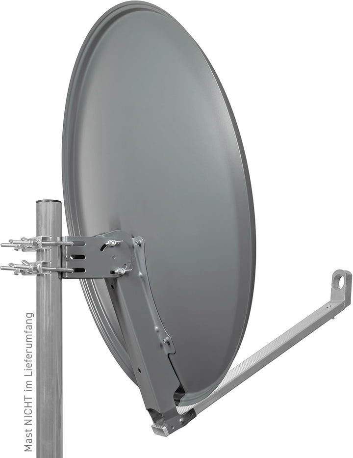 GALLUN 80cm De-Luxe ALU Parabolantenne anthrazit Alu Deluxe anthrazit, Alu Deluxe anthrazit