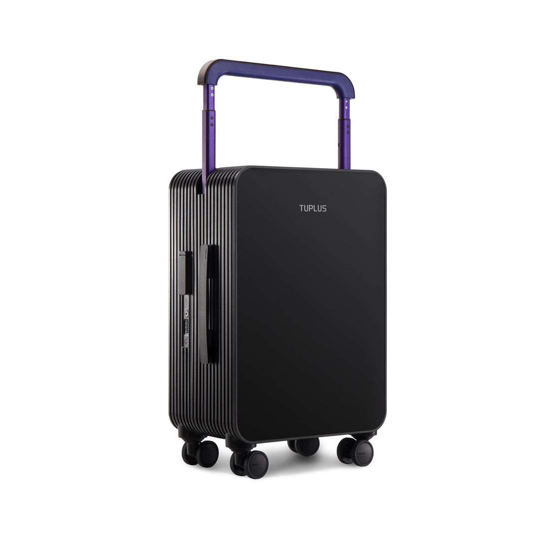 TUPLUS Koffer Trolley ABS Reisekoffer mit 4 Rollen Handgepäck Hartschale Rollkoffer Mittelgross, Bal