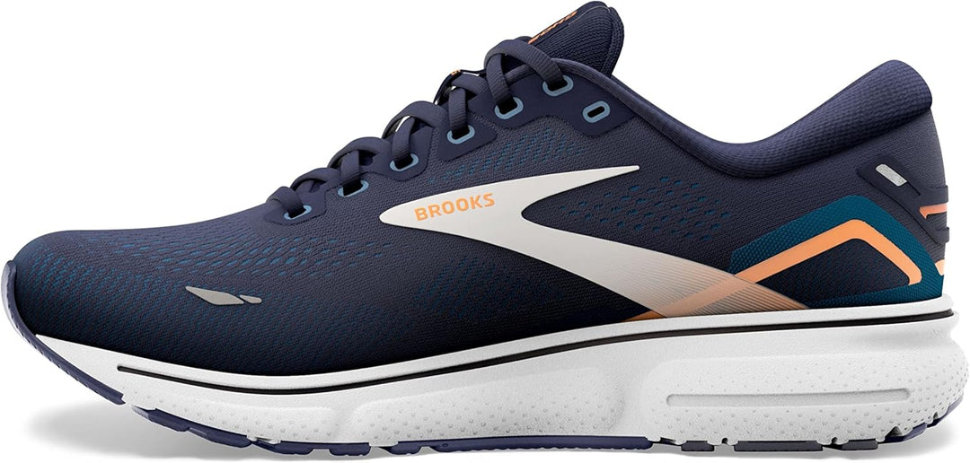 Brooks Ghost Gtx M, Herren Sportschuhe - Running 46.5 EU Peacoat Blue Orange Pop, 46.5 EU Peacoat Bl