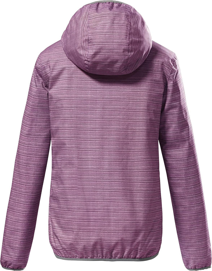 Killtec Damen Kos 3 Wmn Jckt Funktionsjacke/Outdoorjacke mit Kapuze, packbar 34 dunkelrose, 34 dunke