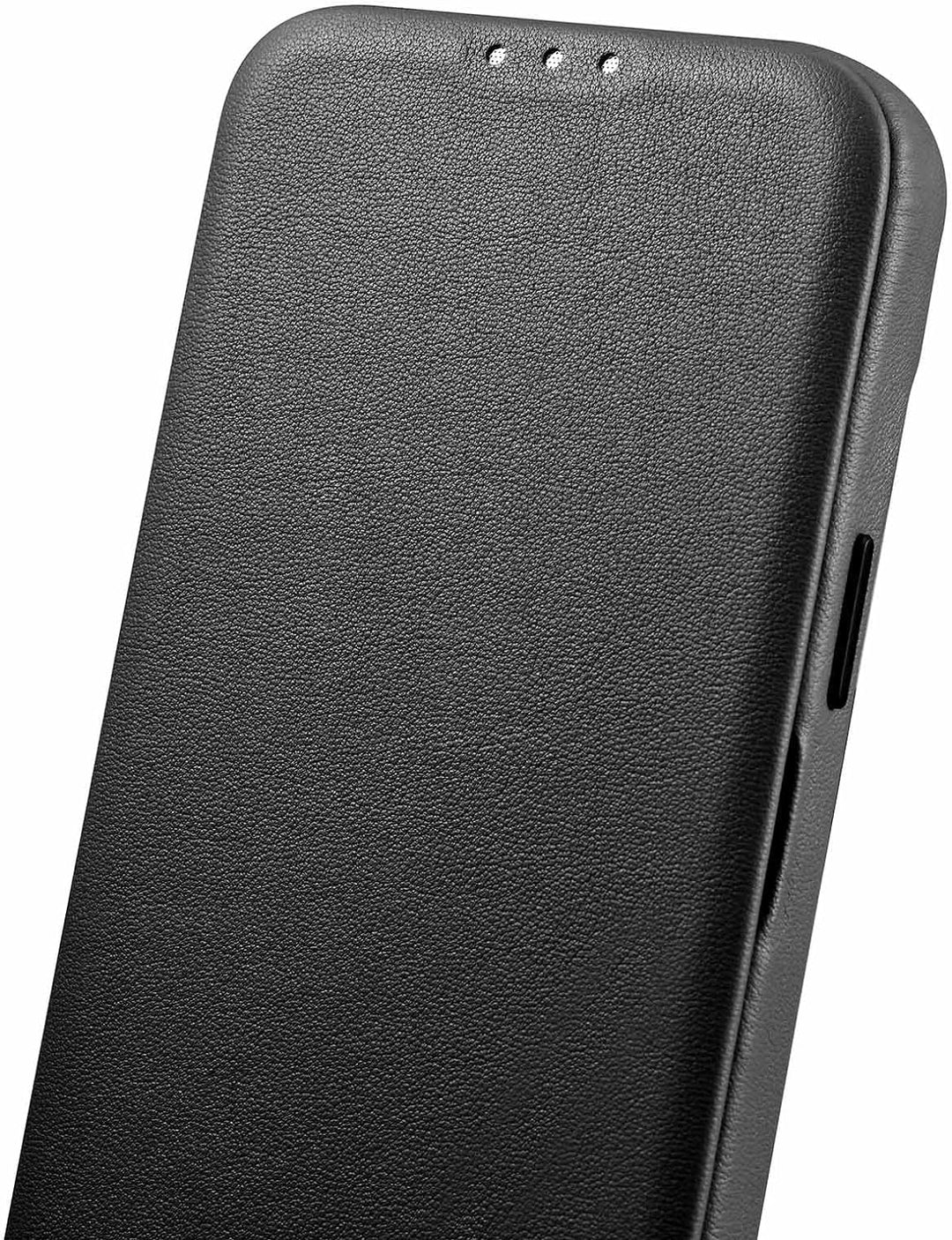 Mobiskin Hülle kompatibel mit Apple iPhone 14 PRO (6,1 Zoll), Handyhülle mit echtem Leder, Case, Sch