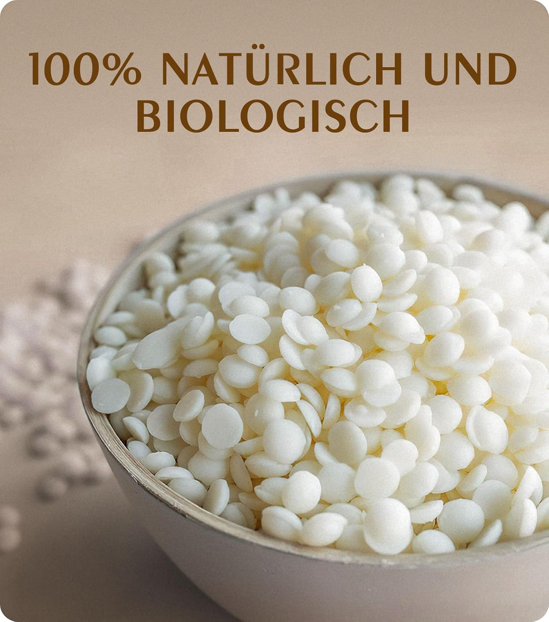 Sojawachs für Kerzen 3kg, BOYUJK Premium Natürlich Kerzenwachs, 100% Sojawachs für die Kerzenherstel