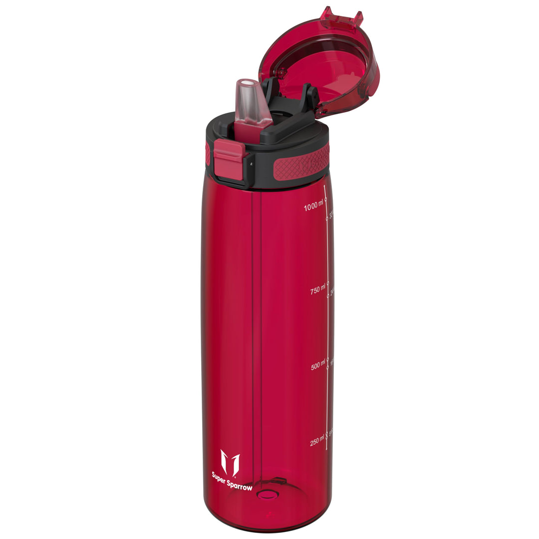 Super Sparrow Trinkflasche - TouchSip Wasserflasche - 500ml, 750ml, 1000ml - BPA-frei - Ideale Sport