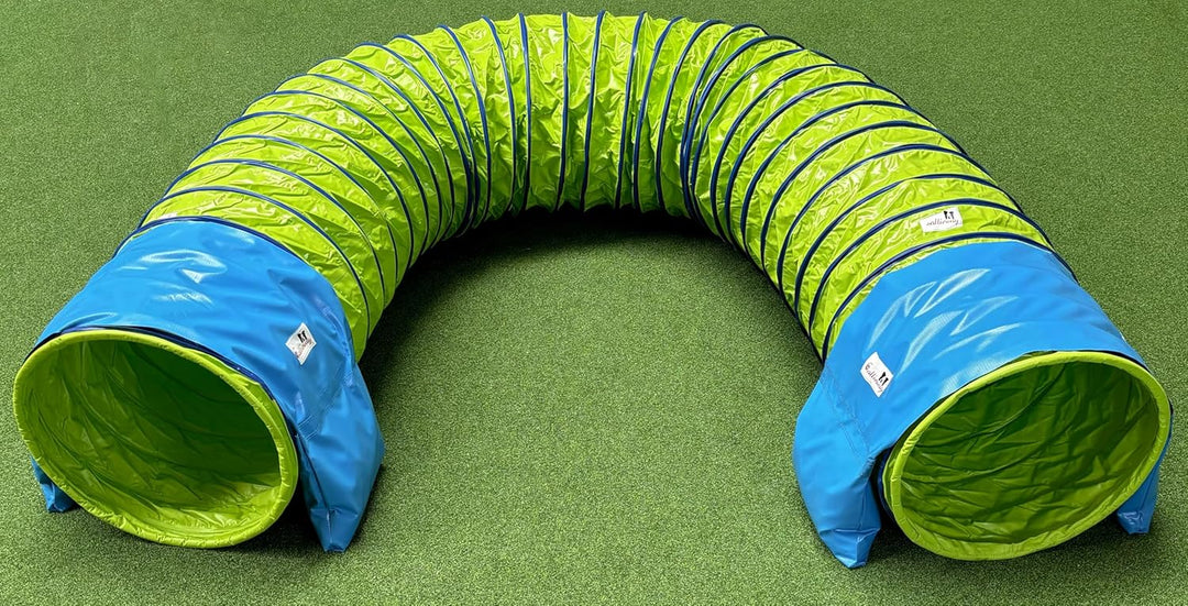 Callieway® Dog Agility Tunnel Profi Hunde Tunnel Agility Gerät (Stützsandsäcke bereits inklusive) (5