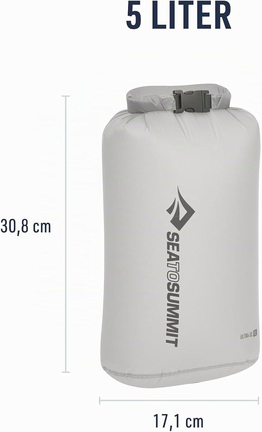 Sea to Summit - Ultra-SIL Dry Bag S 5L - wasserdichte Aufbewahrung - Rollverschluss &amp; Patentierte Fi