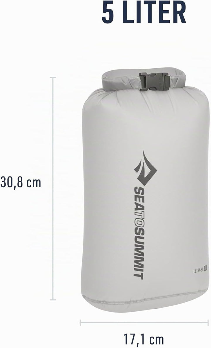 Sea to Summit - Ultra-SIL Dry Bag S 5L - wasserdichte Aufbewahrung - Rollverschluss &amp; Patentierte Fi