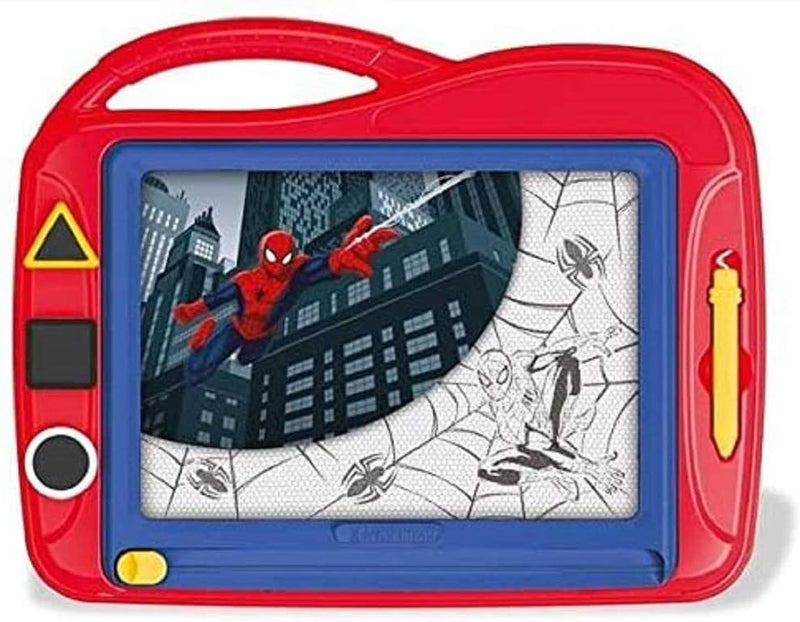 Clementoni 15109 Spider Zaubertafel Marvel Spiderman, magnetische Maltafel zum Zeichnen und Malen, l