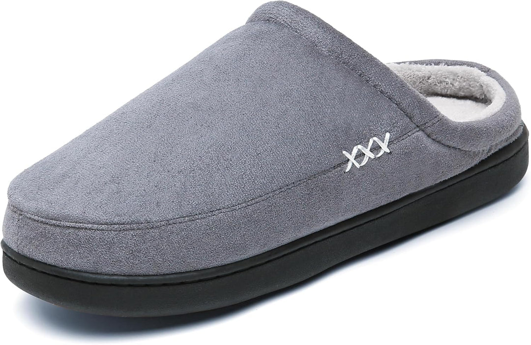 Mishansha Herren Damen Warme Hausschuhe Winter Memory Foam Plüsch Pantoffeln rutschfest Slippers,Gr.