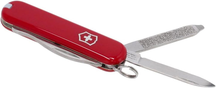 Victorinox Rally, Schweizer Taschenmesser Mini für Schlüsselanhänger, Swiss Army Knife, 9 Funktionen
