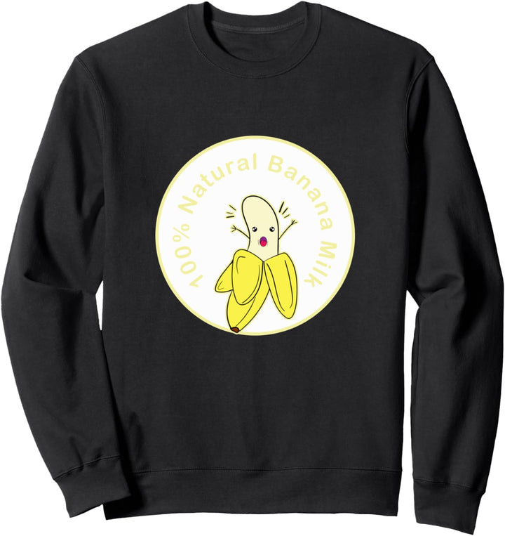 Funny Kawaii Bananenmilch Milky Japanese Banana Milkshake Sweatshirt