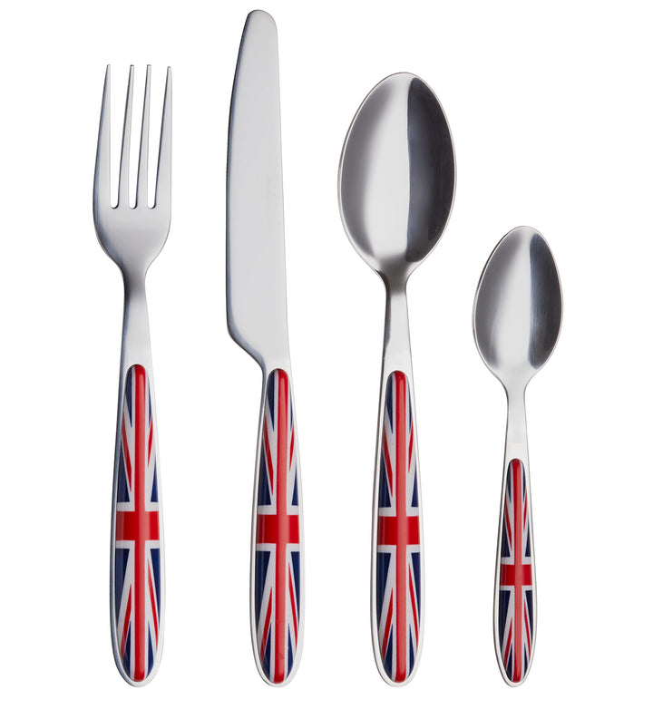 Exzact Rostfrei Stahl Besteck Set EX07 Union Jack X 24, Union Jack X 24