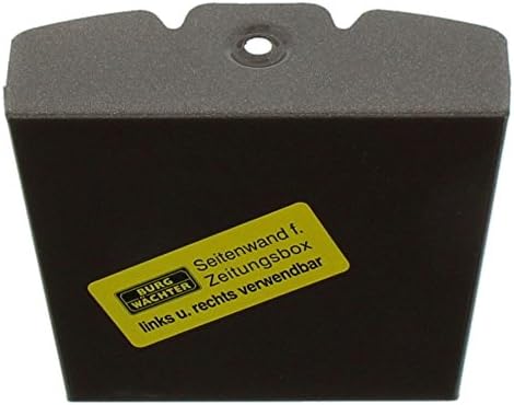 Burg-Wächter Zeitungsrolle mit Metall-Seitendeckel, Briefkastenergänzung, Eckig, Verzinkter Stahl, 8