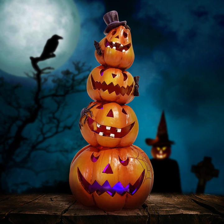 Hodao Halloween-Kürbis-Dekorationen für den Innenbereich, Halloween-Dekorationen für Tisch/Halloween