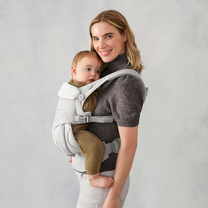 Ergobaby Omni 360 4-Positionen Babytrage für Neugeborene ab Geburt bis 20kg, 4-in-1 Kindertrage Trag