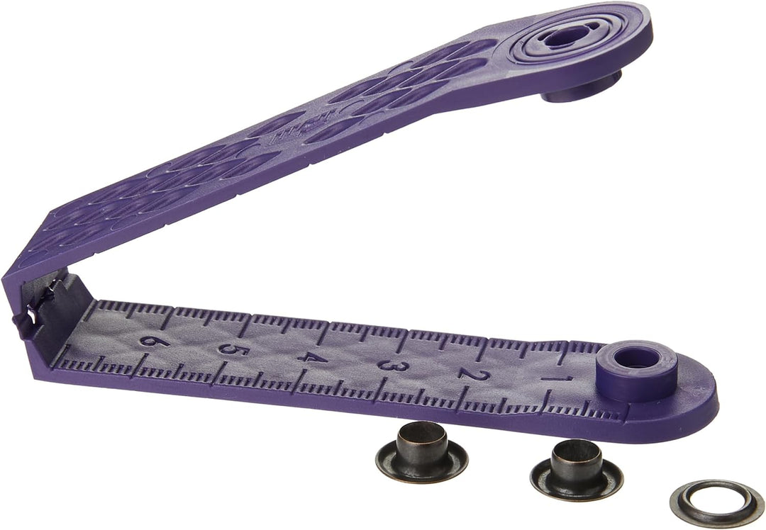 Prym 1 542416 Ösen und Scheiben MS 5,0 mm, Brass, schwarz, 5 mm Innen Ø, brüniert, 500 Stück