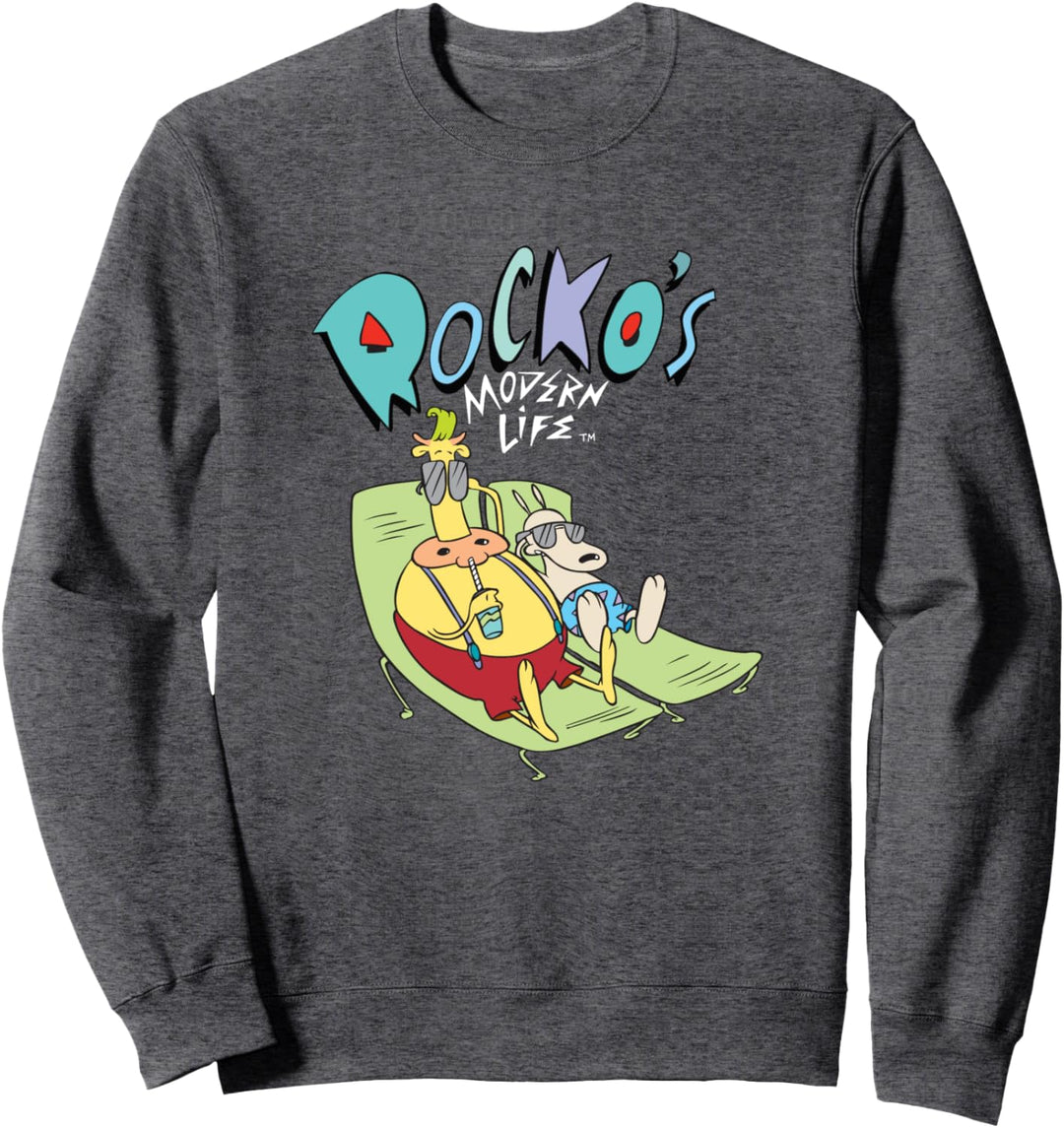 Nickelodeon Rocko's Modern Life Heffer And Rocko Tanning Sweatshirt