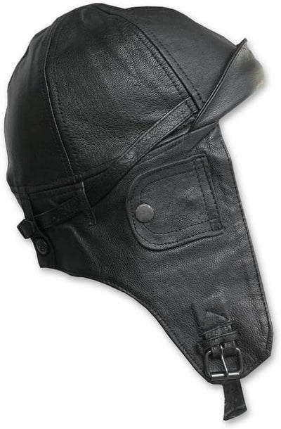 FLIGHT LEATHER HOOD BLACK GR.M/57-58 Schwarz, GR.M/57-58 Schwarz