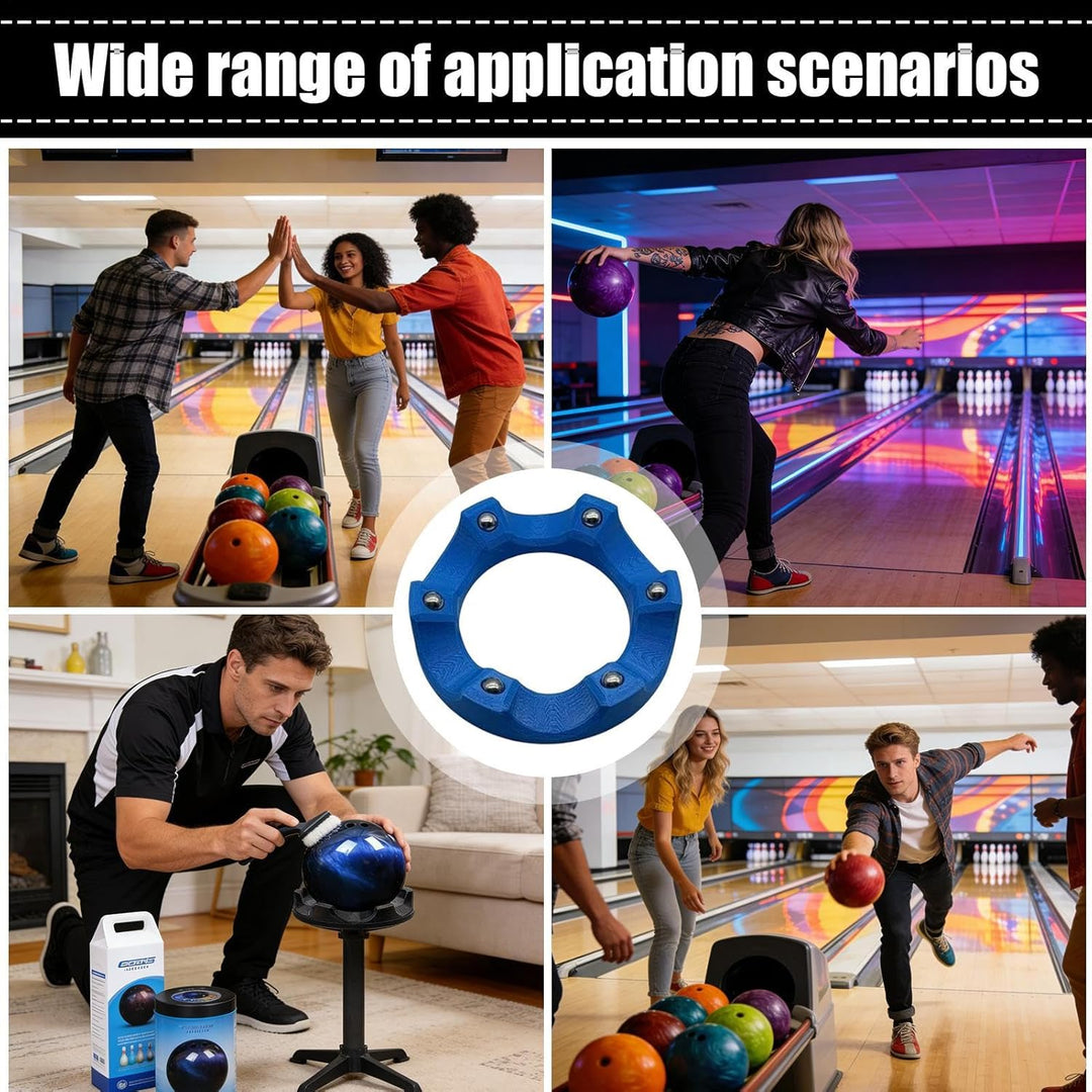 Bowling Kugel Spinner | Mit Mehrwinkel-Griff Rutschfester Und Universeller Glatter Oberfläche,Kugel