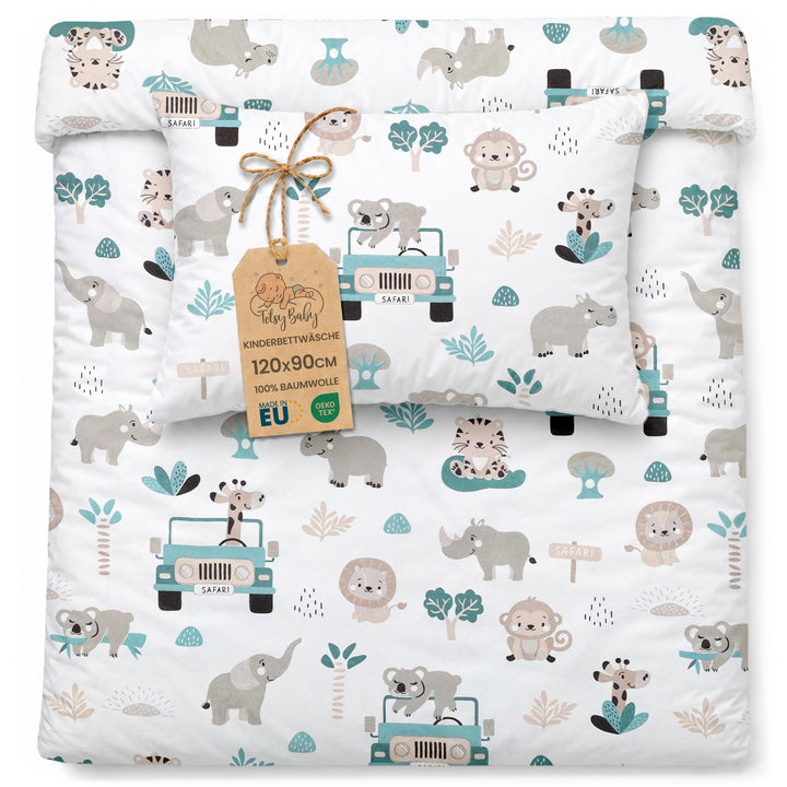 Bettwäsche 90x120 Kinder Baumwolle – Kinderbettwäsche Baby Jungen Mädchen Bettwäsche-Sets Bettbezug