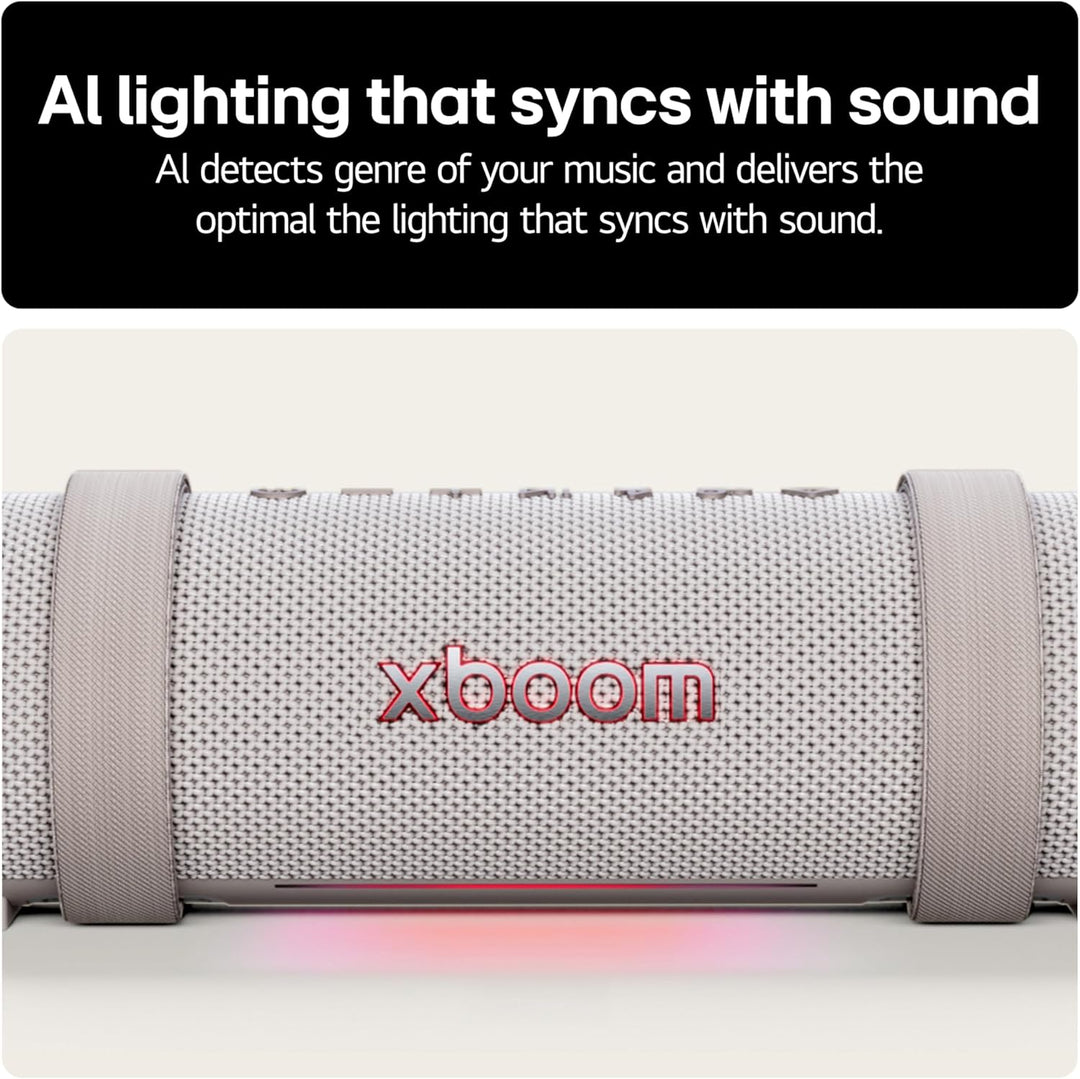 LG xboom Grab by will.i.am, tragbarer Bluetooth-Lautsprecher (Signature Sound, IP67, bis zu 20 Std.