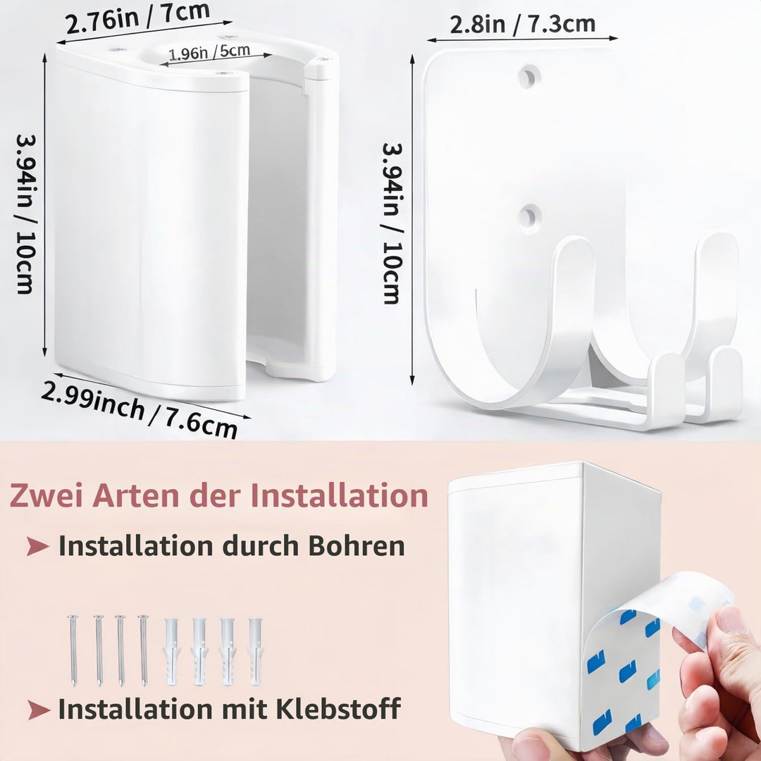 Glätteisen Halterung, Aluminium Fönhalter Ohne Bohren , Wand Ohne Bohren Dyson Airstraight Halter Ko
