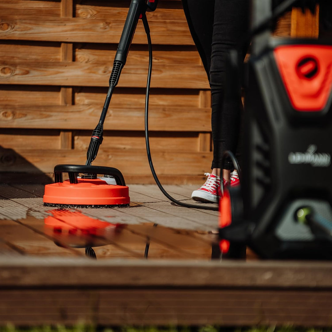 Lehmann Terrassenreinigungsbürste mit integriertem Reinigungsmittelbehälter, Terrasenreiniger Aufsat