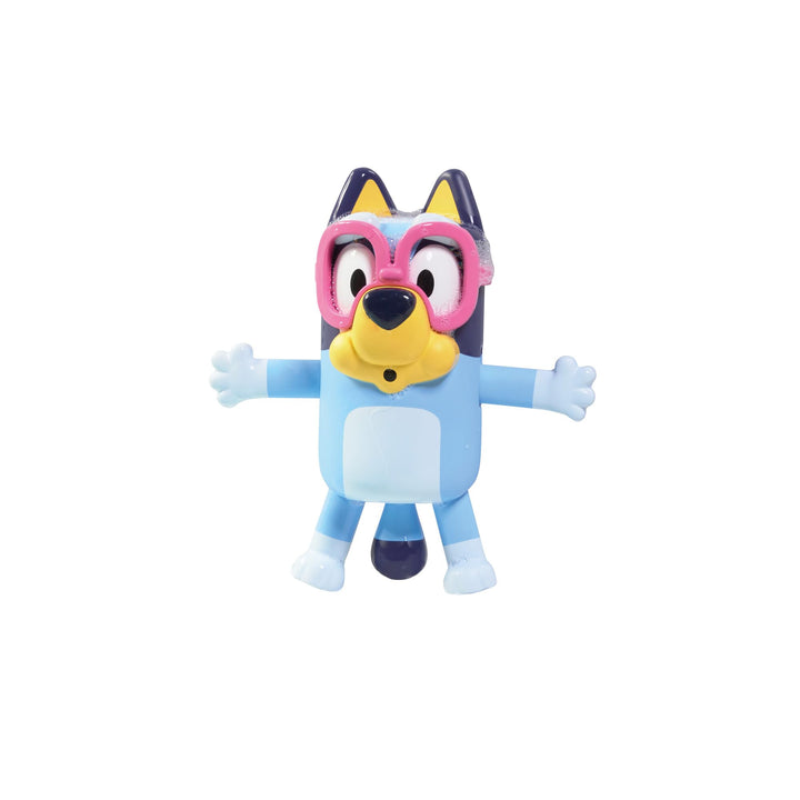 Toomies Swim School Bluey Badespielzeug, Schwimmende Wasserfontäne Bluey, Zieh-den-Schwanz Wasserspr