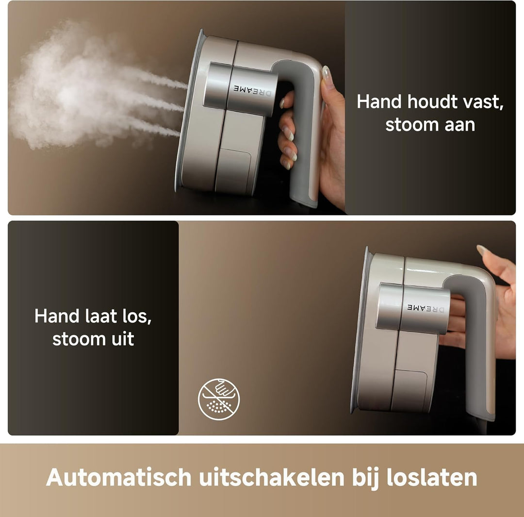 DREAME P7 Vertikaler Dampfbügeleisen, tragbares Bügeleisen, um 90 ° drehbares Dampfpanel, geeignet f
