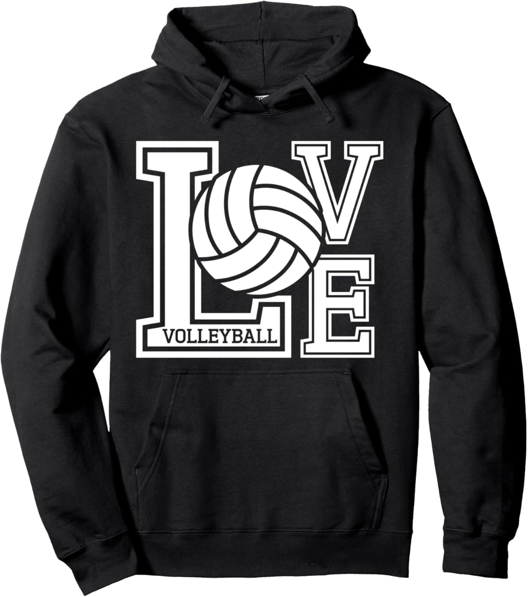 Liebe Volleyball Volleyball-Spieler Trainer Volleyball Pullover Hoodie