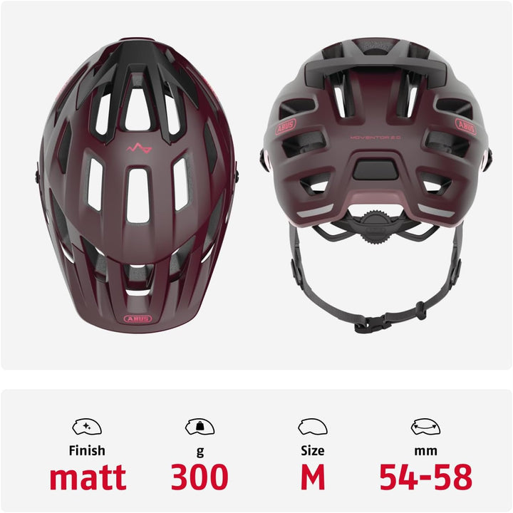 ABUS MTB-Helm Moventor 2.0 - komfortabler Fahrradhelm fürs Gelände - All-Mountain-Helm - für Damen u