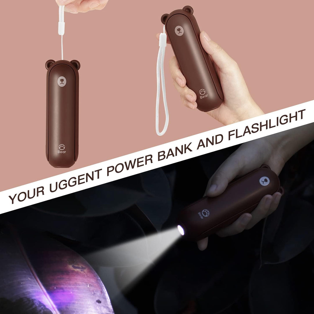 JISULIFE Handventilator Mini Ventilator 3 IN 1, mit 4500 mAh Powerbank USB Akku Klein Ventilator, Ba