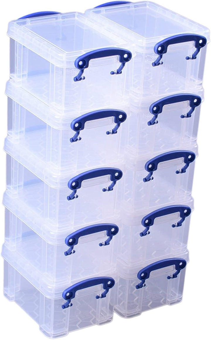 Really Useful Aufbewahrungsbox 0,3 Liter klar (10 Stück) 0.3 Litre, 0.3 Litre