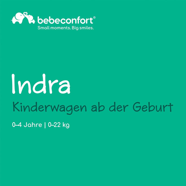 Bebeconfort Indra, Kinderwagen, 0–4 Jahre (22 kg), Schnell automatisch klappbarer Kinderwagen, Integ